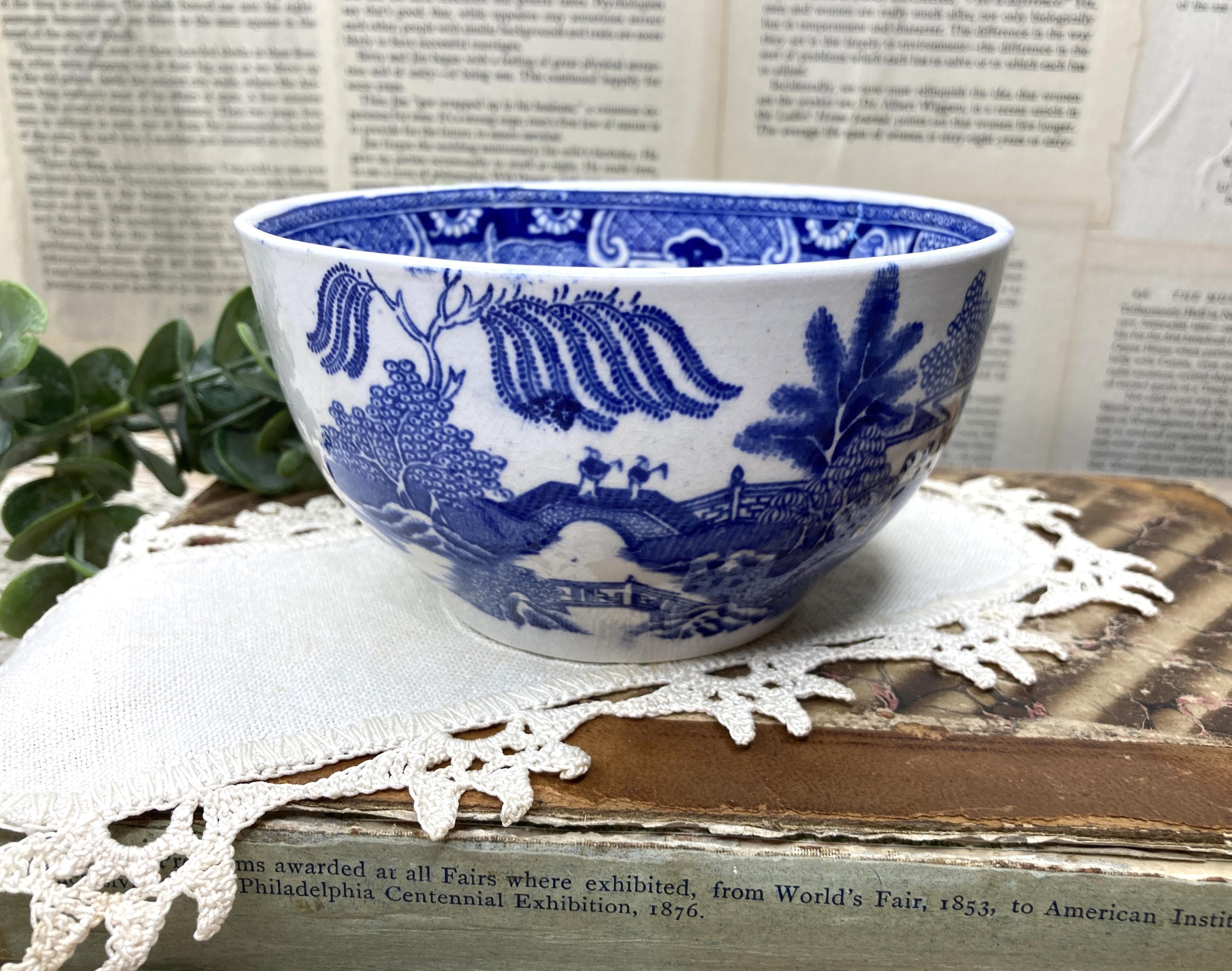 Blue Willow Mixing Bowl - Etsy