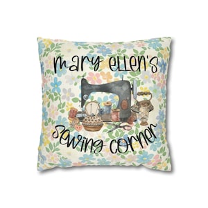 Personalisierter Nähen Kissenbezug, Nähzimmer Kissenbezug, Nähzimmer Dekokissen, Nähzimmer Dekokissen, Nähzimmer Dekokissen