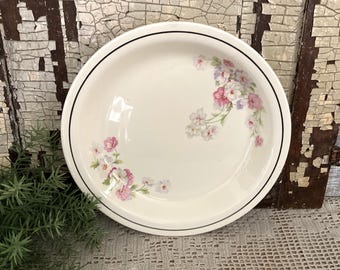 Vintage Kitchen Kraft Pie Plate, Wild Rose Deep Well Pie Pan, Oven Serve Dish