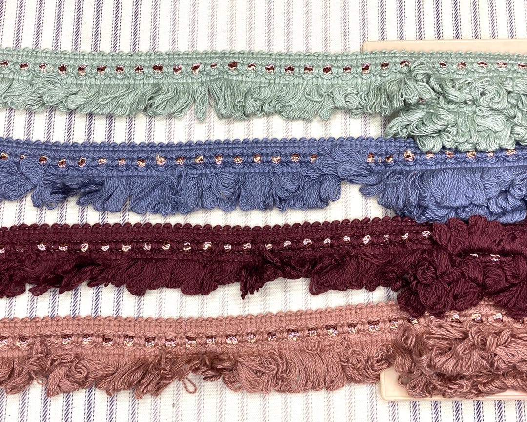 Decorator Trim, Vintage Loop Fringe Upholstery Trim, Finishing ...