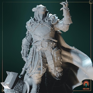 Dragonborn Paladin | TTRPG 3D-Printed Minis | Hero Character | Dungeons and Dragons | DnD | Fantasy Figures | For Players