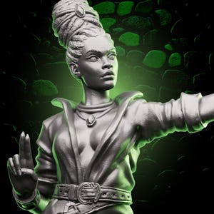 Human Monk | TTRPG 3D-Printed Minis | Hero Character | Dungeons and Dragons | DnD | Fantasy Figures | For Players
