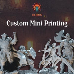 Custom Mini Printing | TTRPG 3D-Printed Minis | Hero Forge Custom Printing | Dungeons and Dragons | DnD | Fantasy Figures | Player Character