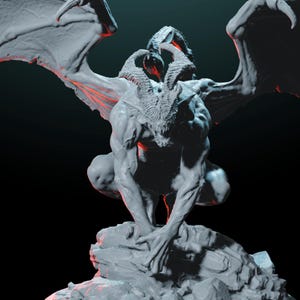 Winged Demon | TTRPG 3D-Printed Minis | Enemy Character | Dungeons and Dragons | DnD | Fantasy Figures | For Game Masters