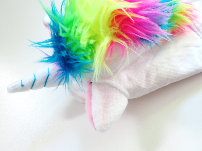 Toddler Unicorn Hoodie Size 2T White with pink great gift for kids rainbow mane custom jacket horned sweatshirt