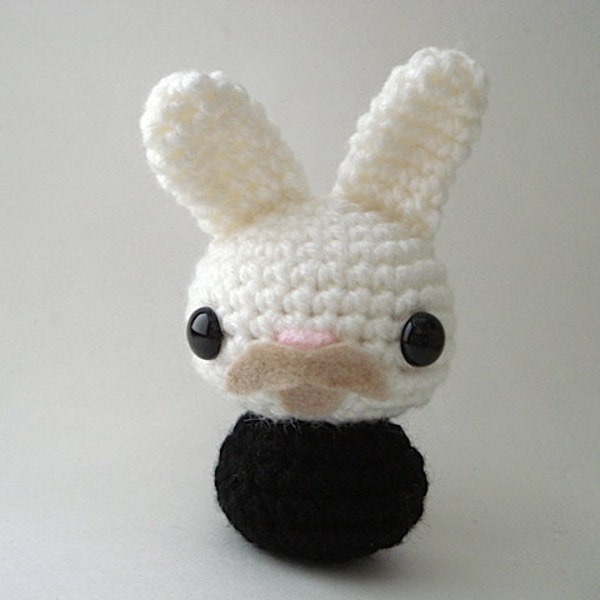 Manly Moon Bun - OoAK Amigurumi Bunny Rabbit - Stevan