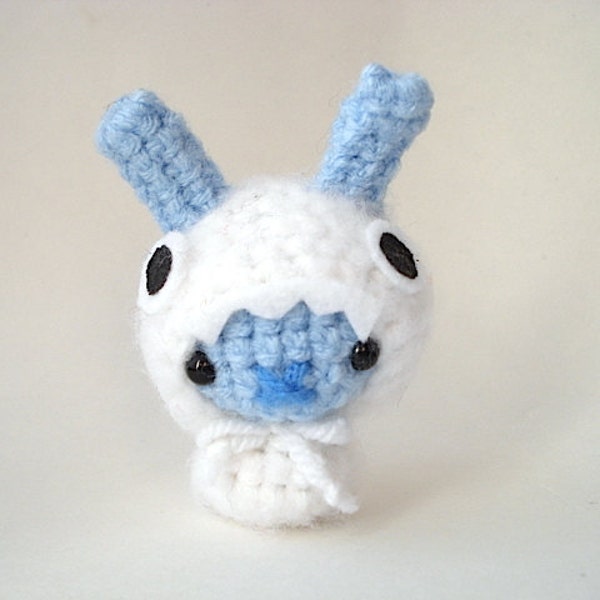 Baby Yeti Moon Bun - Amigurumi Bunny Rabbit with Removeable Hood