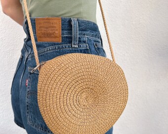 Summer Straw Crossbody Bag | Minimalist Scandinavian Style