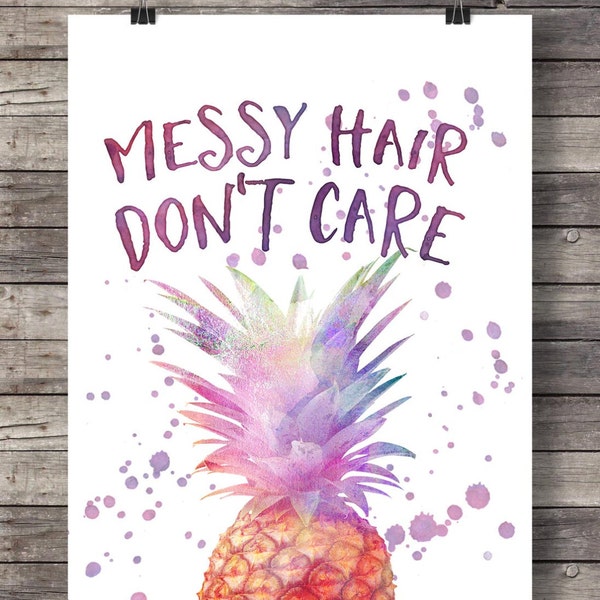 Messy Hair Dont Care - Etsy