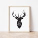 Deer Print I Love You Deerly Printable Wall Art A3 / A4 - Etsy