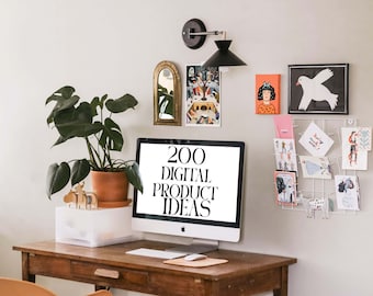200+ digitala produktidéer att sälja online (PDF-guide)