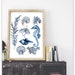 Sea Life Printable Art Wall Decor Art Print Blue Watercolor - Etsy