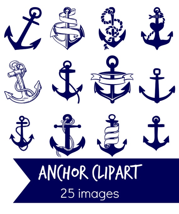 ANCHOR Clip Art, Navy Blue Anchor Digital Clip Art, Nautical Coastal Blue  Clip Art Instant Download -  Canada