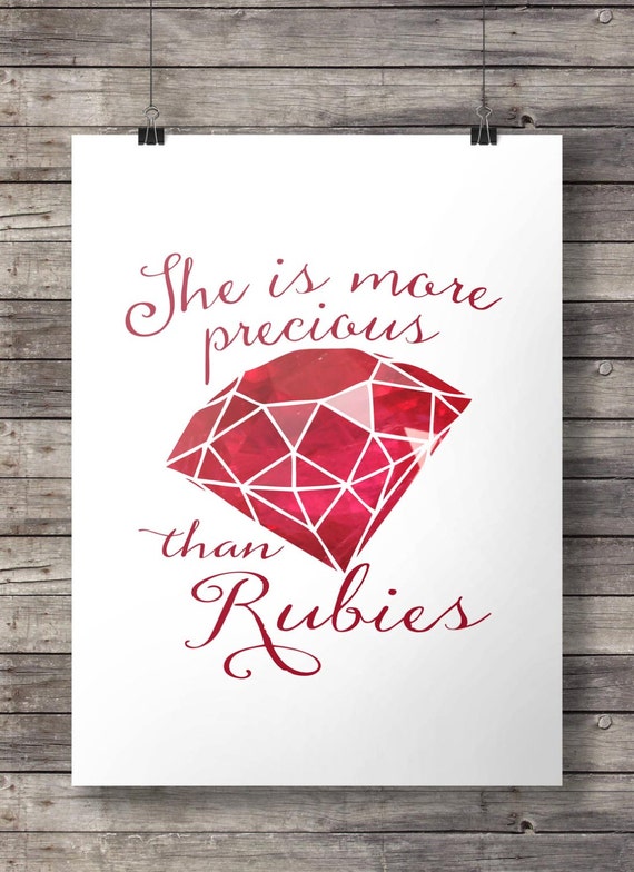 Worth Far More Than Rubies {Poster} Worth Far More Than Rubies {Poster}