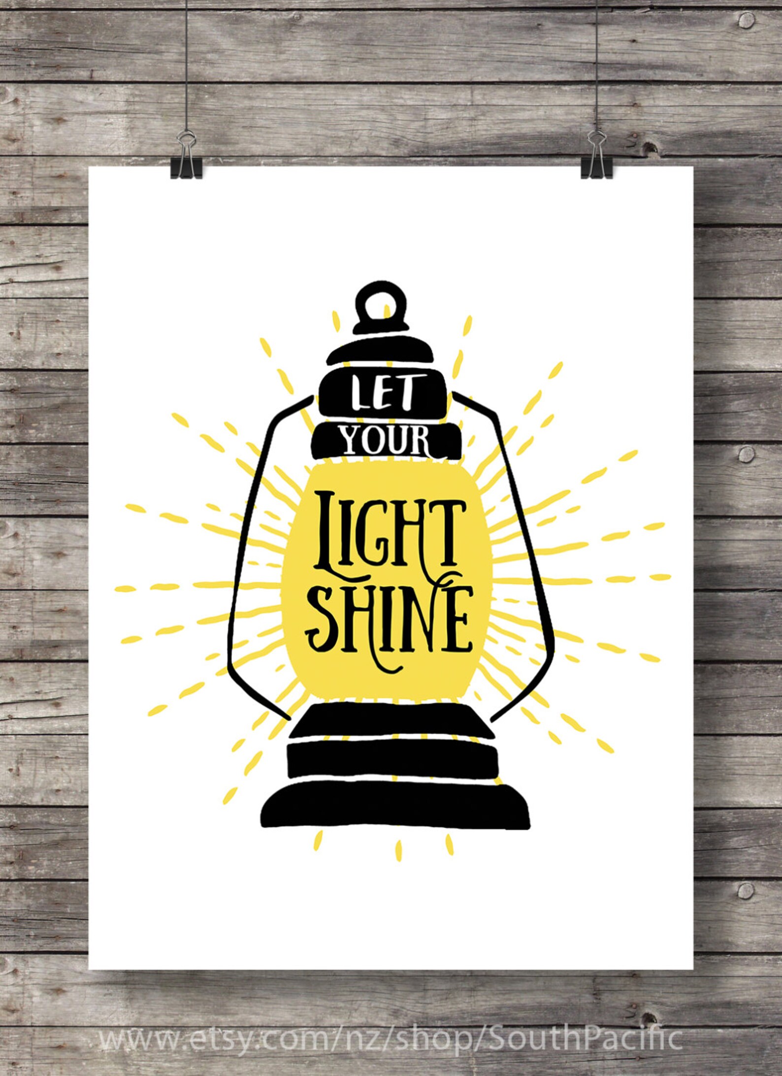 Let Your Light Shine Printable Art Hand Lettering. Scripture - Etsy