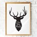 Deer Print I Love You Deerly Printable Wall Art A3 / A4 - Etsy