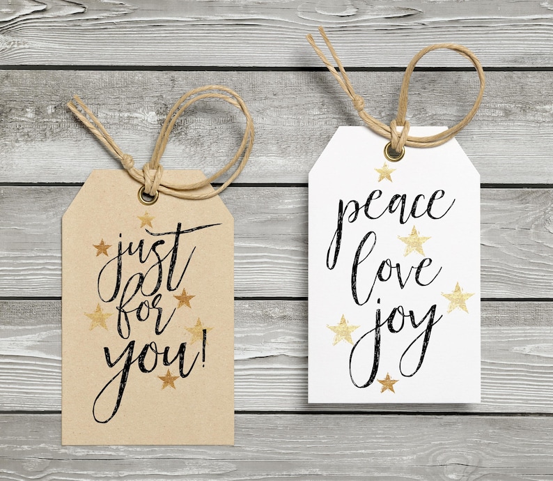 Printable Calligraphy Christmas Gift Tags Hand Lettered Etsy Printable Calligraphy Christmas Gift Tags Hand Lettered Etsy