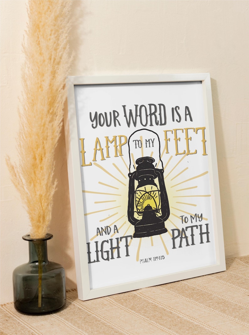 Bible Verse | Your Word is a Light to My Path | Psalm 119v105 | INSTANT ...