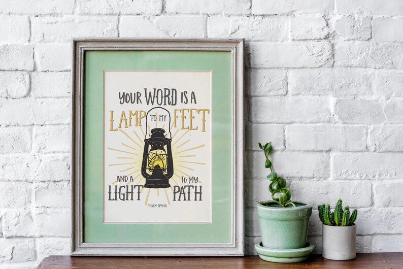 Bible Verse | Your Word is a Light to My Path | Psalm 119v105 | INSTANT ...