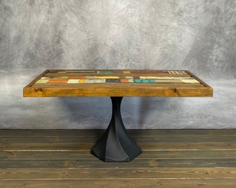 Coffee Table, Farm House Table, Dinning Table, Coffee Table Books, Hand Painted Furniture, Wood Dining Table