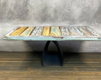 Coffee Table, Farm House Table, Dinning Table, Coffee Table Books, Hand Painted Furniture, Wood Dining Table