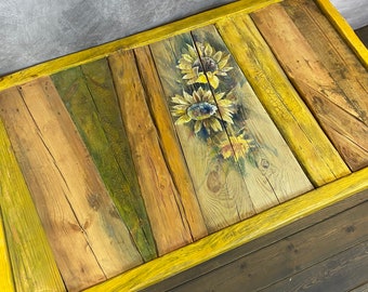 Coffee Table, Farm House Table, Dinning Table, Coffee Table Books, Hand Painted Furniture, Wood Dining Table