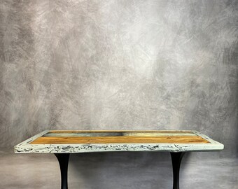 Coffee Table, Farm House Table, Dinning Table, Coffee Table Books, Hand Painted Furniture, Wood Dining Table