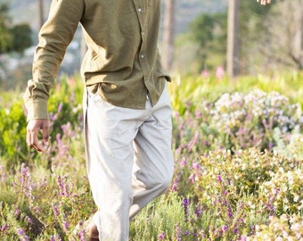 Hanoi Hemp Linen Pants in Sage