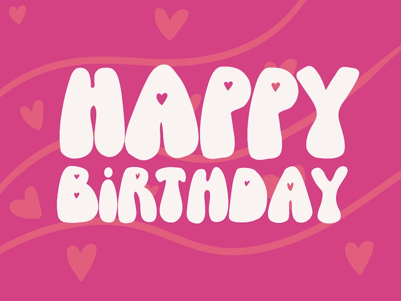 Cute Printable Birthday Cards Digital Download Etsy