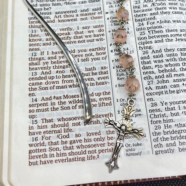 Catholic Bookmark, One Decade Rosary, Spiritual Gifts, First Communion Gifts, Confirmation Gifts, Religious Bookmark, Rosary Bookmark