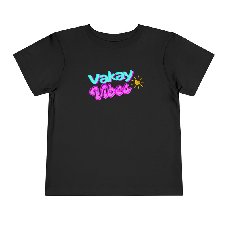 vakay vibes tee, grafisch t-shirt, op maat, ontwerp, peuter, kinderen, jongens en meisjes, retro, tijdperk, zomer afbeelding 3