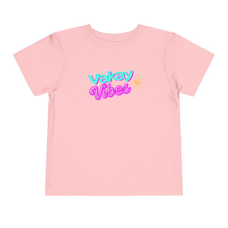 vakay vibes tee, grafisch t-shirt, op maat, ontwerp, peuter, kinderen, jongens en meisjes, retro, tijdperk, zomer afbeelding 1