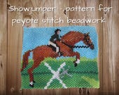 Peyote Stitch Beading Pattern, Show Jumper (Digital Download)