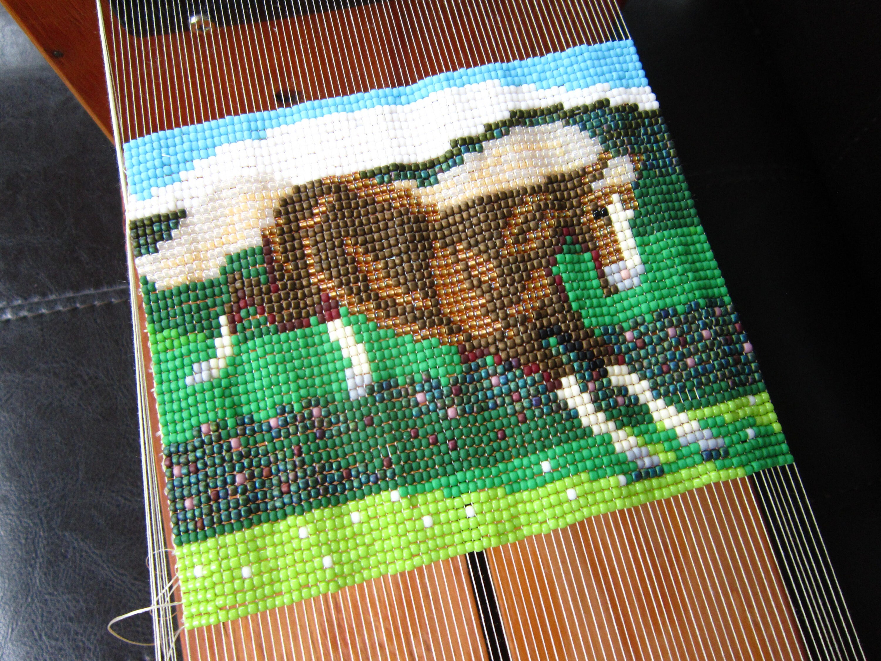 Jumping Pony Design for Bead Loom, Jumping Pony Beading Loom Jumping Pony Design for Bead Loom, Jumping Pony Beading Loom