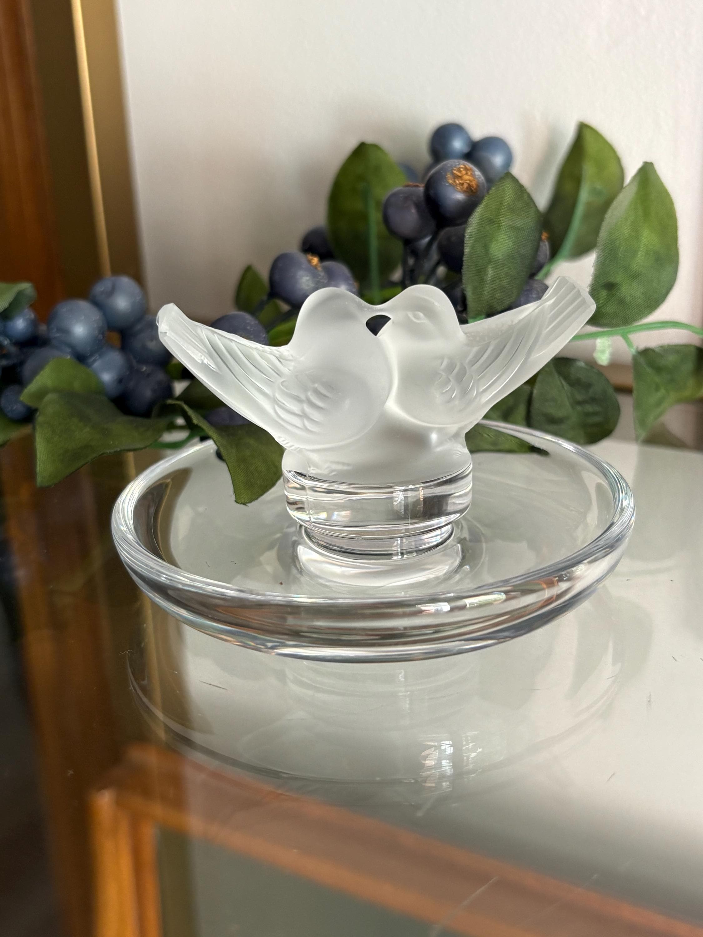 Crystal Lalique Trinket Dish - Etsy