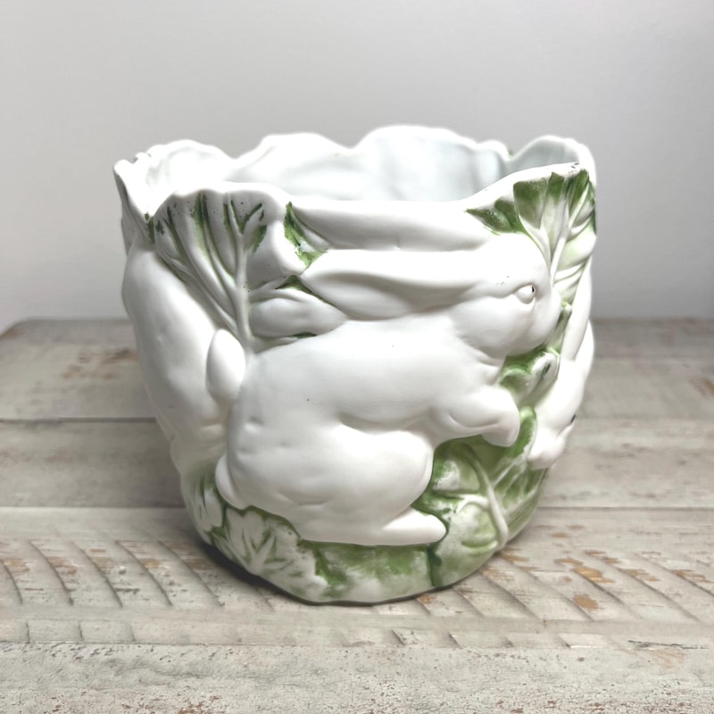 Rabbit Planter - Etsy