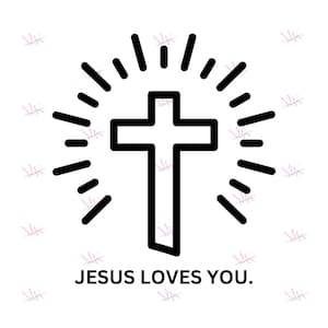 Jesus Loves You SVG, Jesus SVG