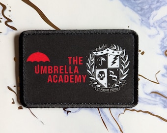 The Umbrella Academy (Title and Crest) - Bag patch (MOLLE - hook attachment)
