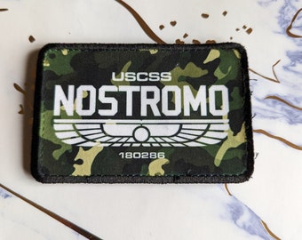 USCSS NOSTROMO - Camo Bag patch (MOLLE - hook attachment)