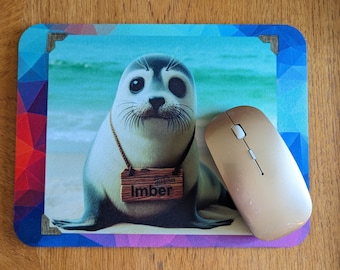 Novelty Mouse Mat – Imber the Seal