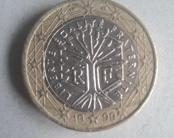 1999 French 1 Euro Coin: Rare 1st Edition Collector's Item