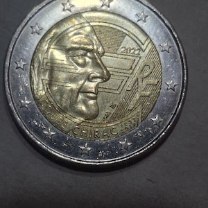Rare find of a circulated comemorative 2022 2 euro coin from France - a unique collectors item