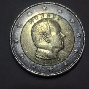 Rare find of a circulated 2016 2 euro coin from Monaco - a unique collectors item