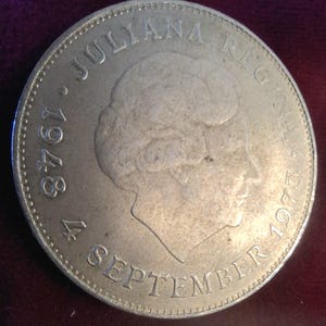Rare find of a Huge SILVER 10 Gulden 1973 from Netherlands - for collectors
