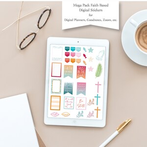 Faith Digital Sticker Mega Pack for Goodnotes, Zoom, etc.