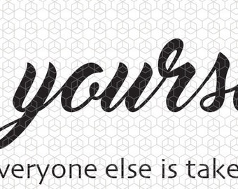 be yourself .SVG Design for Cricut, Silhouette, Cuts A Lot