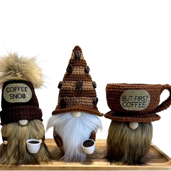Gnomo de café, decoración de cocina y hogar, bandeja escalonada.