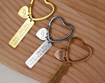 Personalized Calendar Keychain, Engraved Name/Date/Text,Couple Keychain