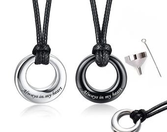 Personalized Cremation Urn Necklace: Pet/Human Ashes Keepsake Pendant