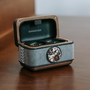 Adatto per auricolari wireless SENNHEISER CX PLUSTW, custodia per auricolari 4CX500BT, custodia creativa in vera pelle per auricolari